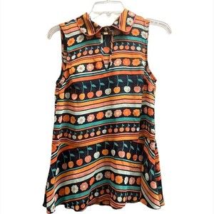 ModCloth Sleeveless Collared Top